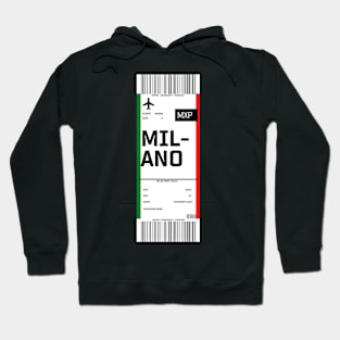 Boarding pass for Milan Hoodie